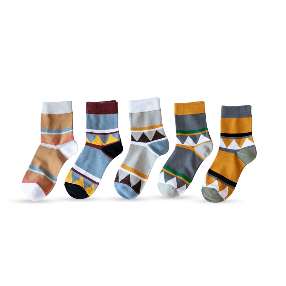 Ankle length Cotton Men Socks ( Combo of 5 )