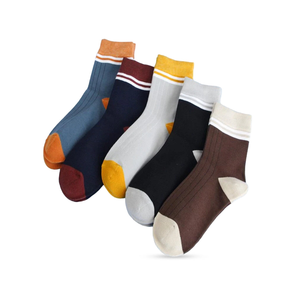 Ankle length Cotton Men Socks ( Combo of 5 )