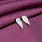 Silver Zircon Wing Earrings