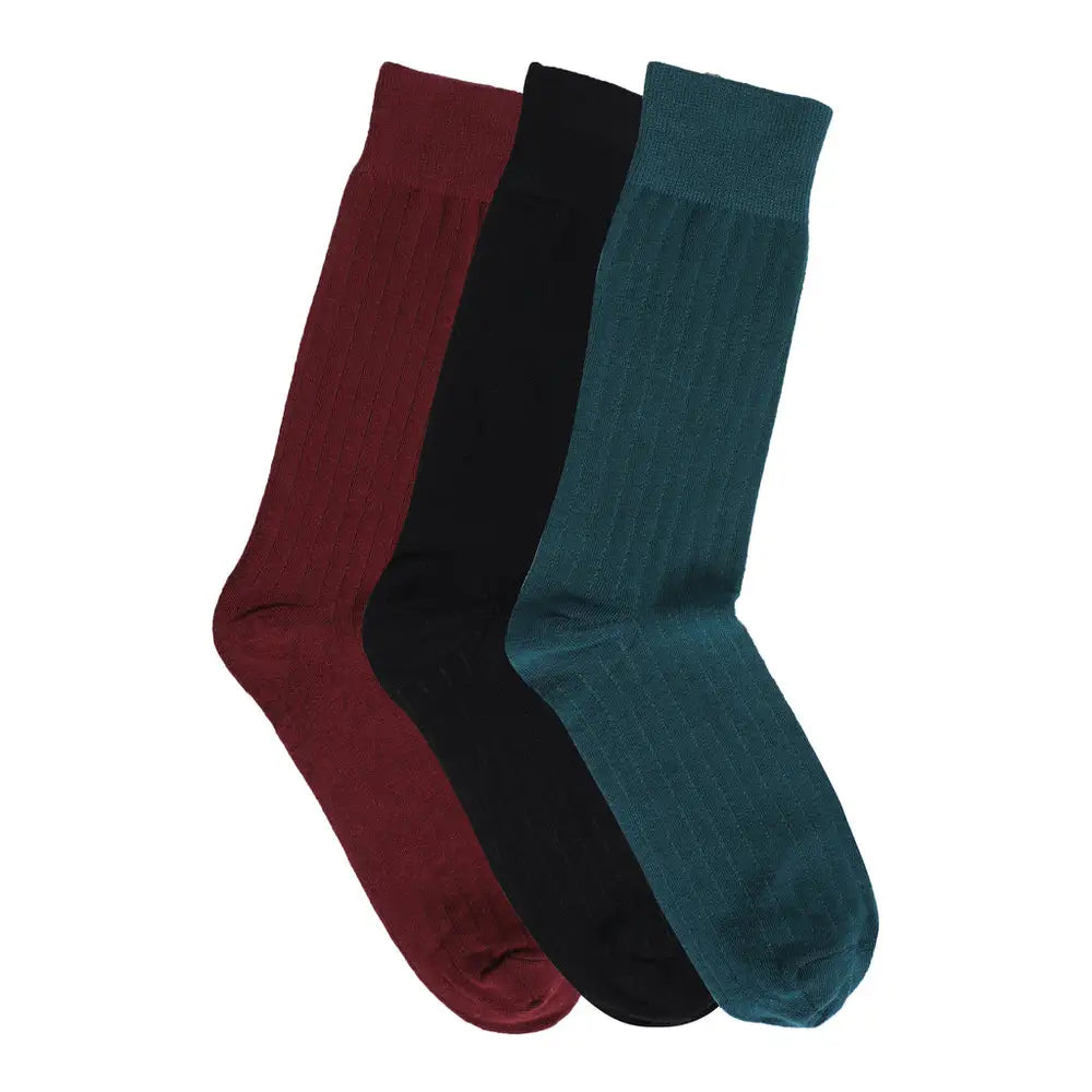 Crew length Regular Socks for Men (Combo of 3)