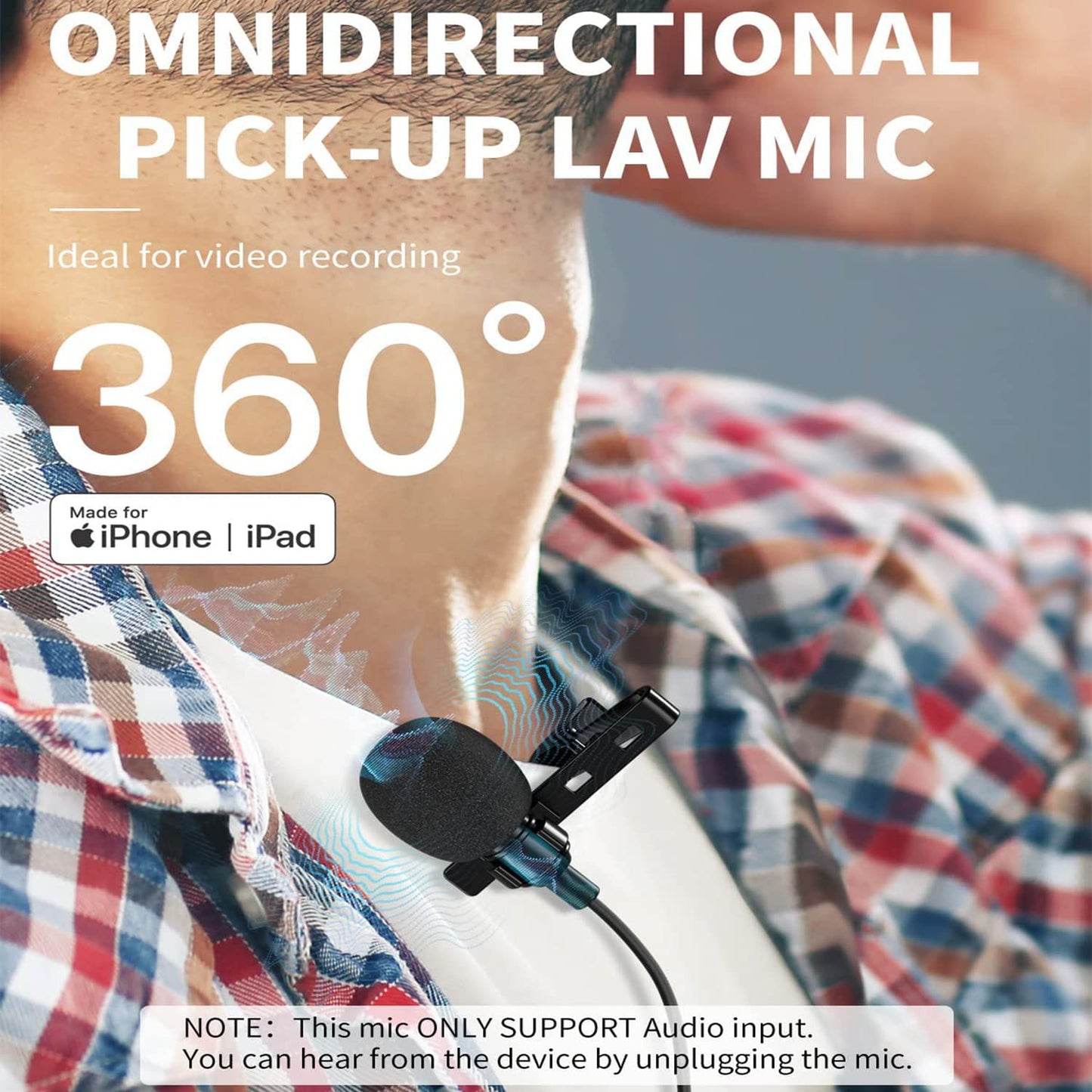 Voice Professional Dynamic Lapel Collar Mic