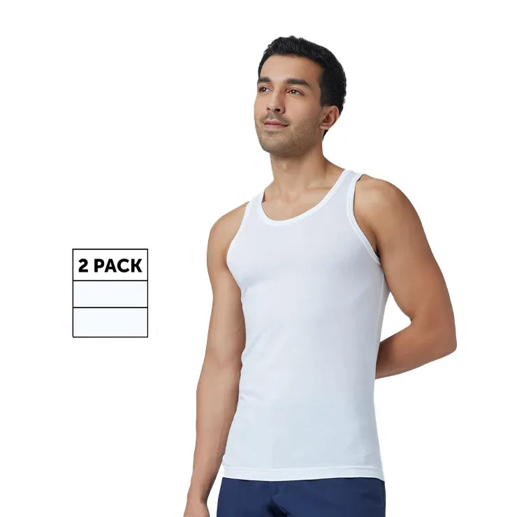 Intellisoft Modal-Cotton Men's Vest (Pack of 2)