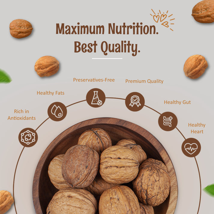 Premium Inshell Walnuts - 1kg