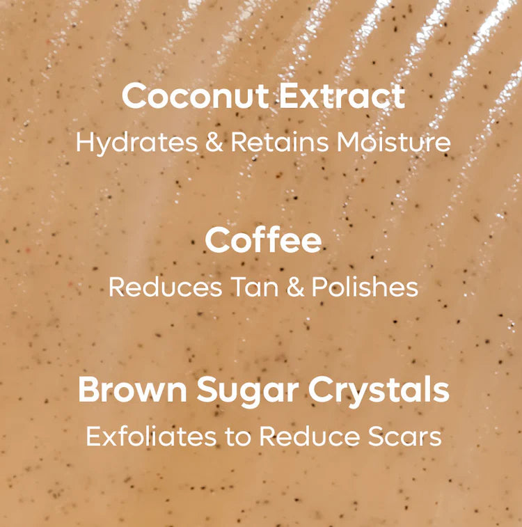 Coffee Sugar Body Scrub with Coconut - 250gm