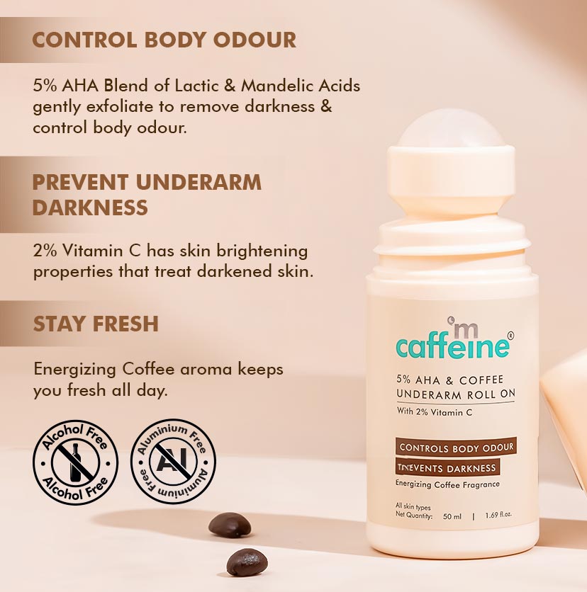 Underarm Roll on with Coffee (50ml)