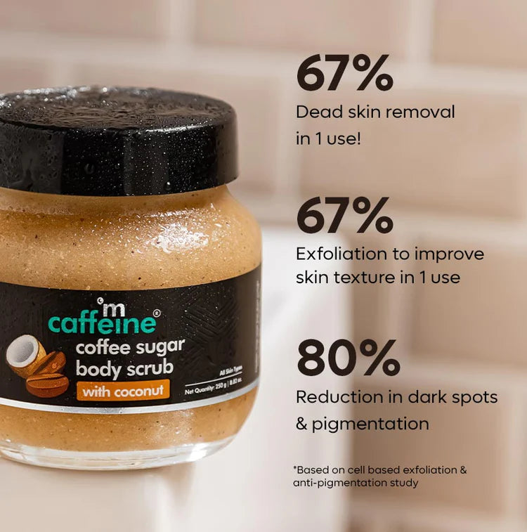 Coffee Sugar Body Scrub with Coconut - 250gm