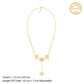 Gold Plated Eyebright Lariat Necklace