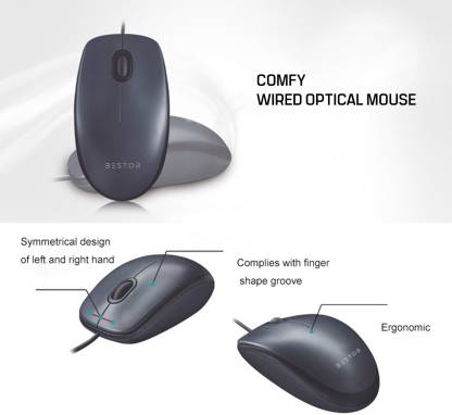 Wired Mouse with Gaming Mouse Pad