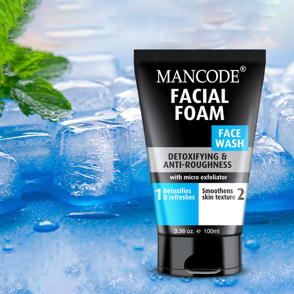 Facial Foam Face Wash and Charcoal Face Scrub Combo (100g x 2)