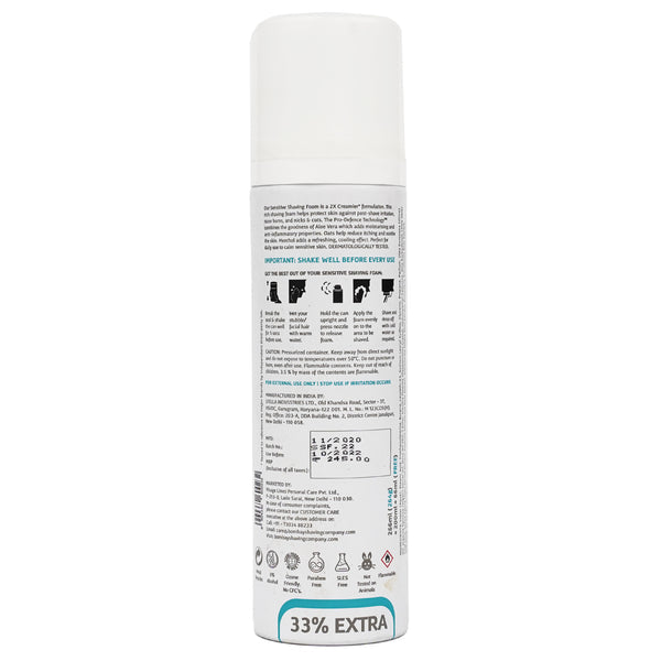 Sensitive Shaving Foam - (266ml x 2)