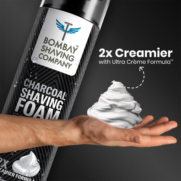 Charcoal Shaving Foam - (266ml x 2)