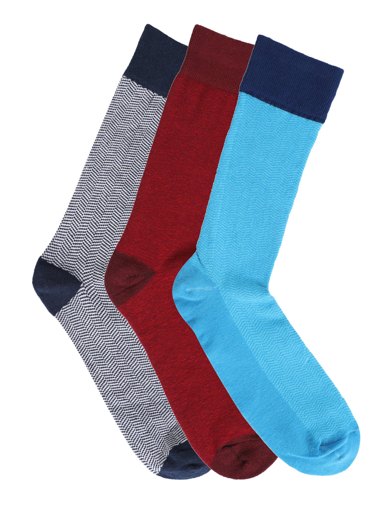 Crew length Regular Socks for Men (Combo of 3)