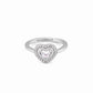 Sterling Silver Zircon Heart's Desire Ring