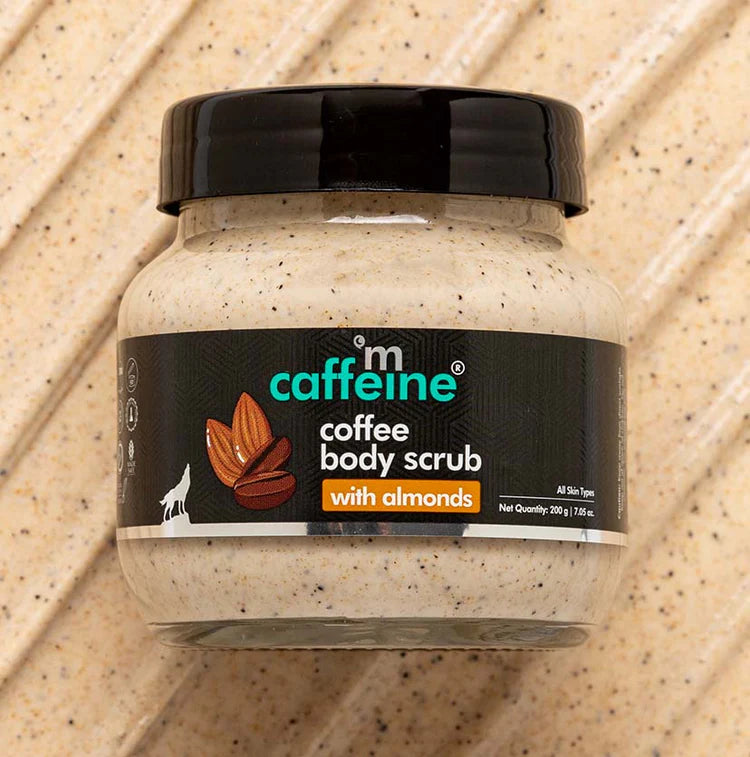 Moisturizing & Creamy Coffee Body Scrub with Almonds- 200gm