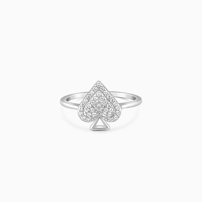 Sterling Silver Spade Ring