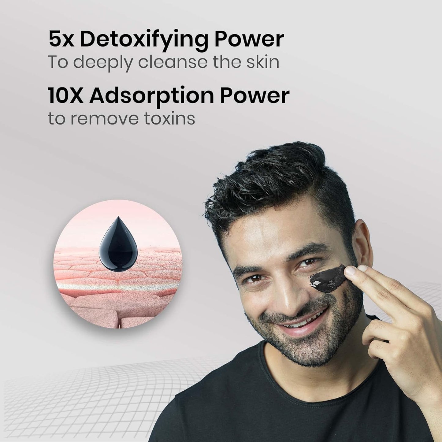 Charcoal Peel Off Face Mask for Men (100g x 2)