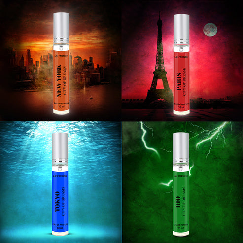 City Mini Perfume Gift Set for Men - (10ml x 4)