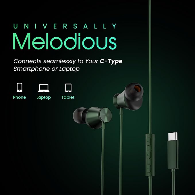 Nova - Universal Type-C Earphones with Metallic Built Earbuds