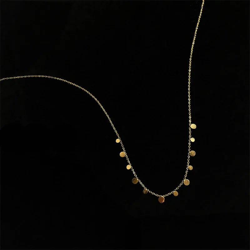 Classic Gold Plated Charm Necklace