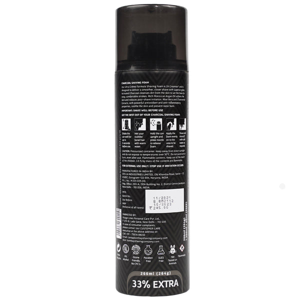 Charcoal Shaving Foam - (266ml x 2)