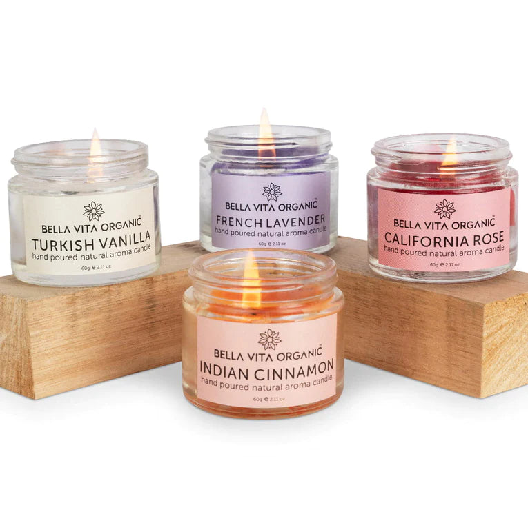 Scented Aroma Candles - (60g x 4)