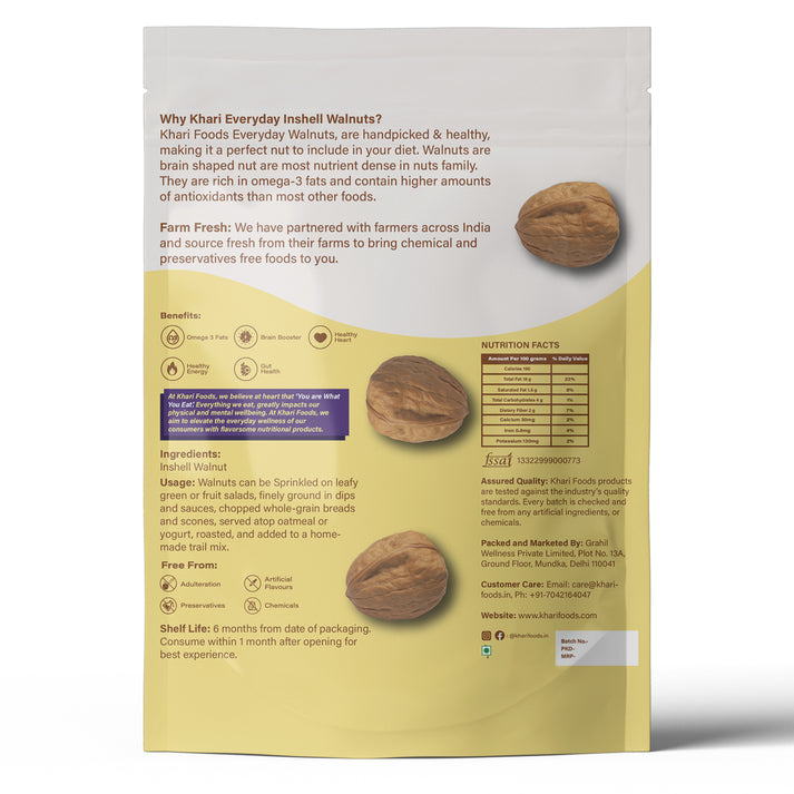 Kashmiri Walnuts Inshell - 400g