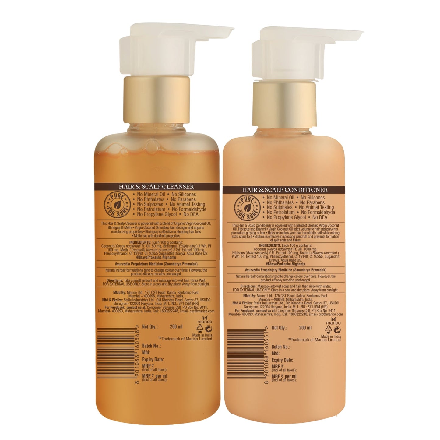 Shampoo and Conditioner Combo - (200ml x 2)