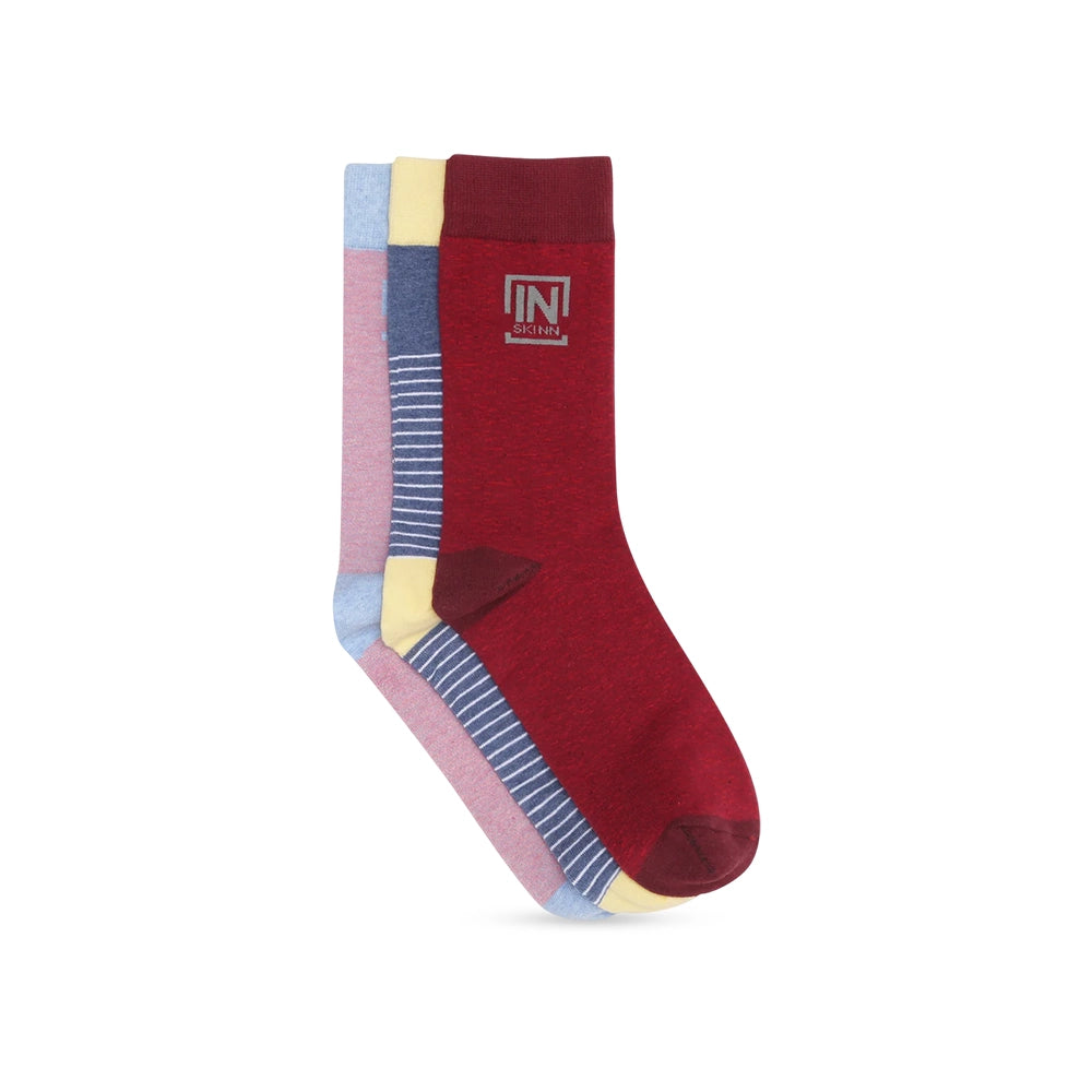 Crew length Socks for Men (Combo of 3 )