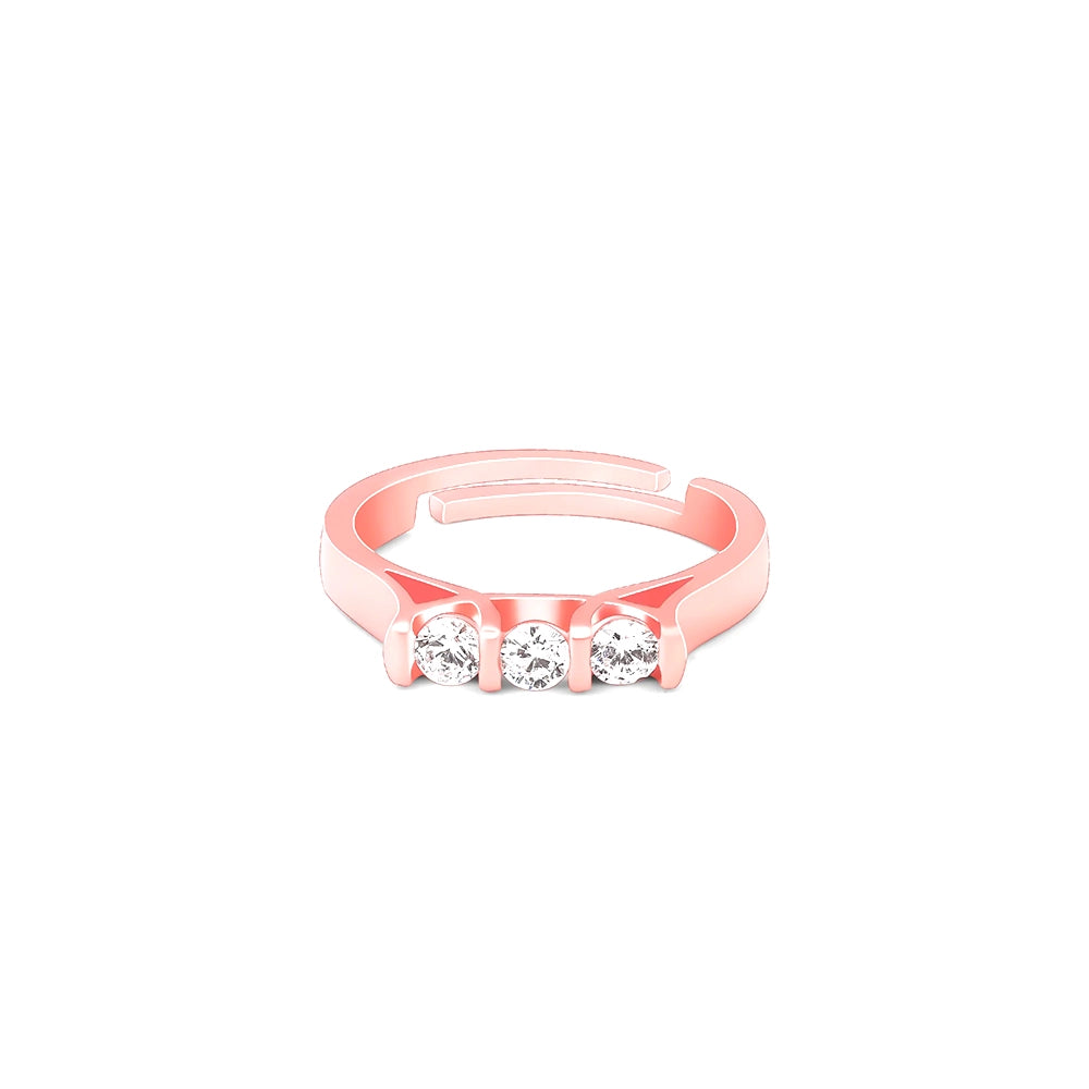 Rose Gold Triple Shine Ring