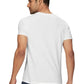 Cotton Men T-shirts Pitch Black and Polar White (Pack of 2)