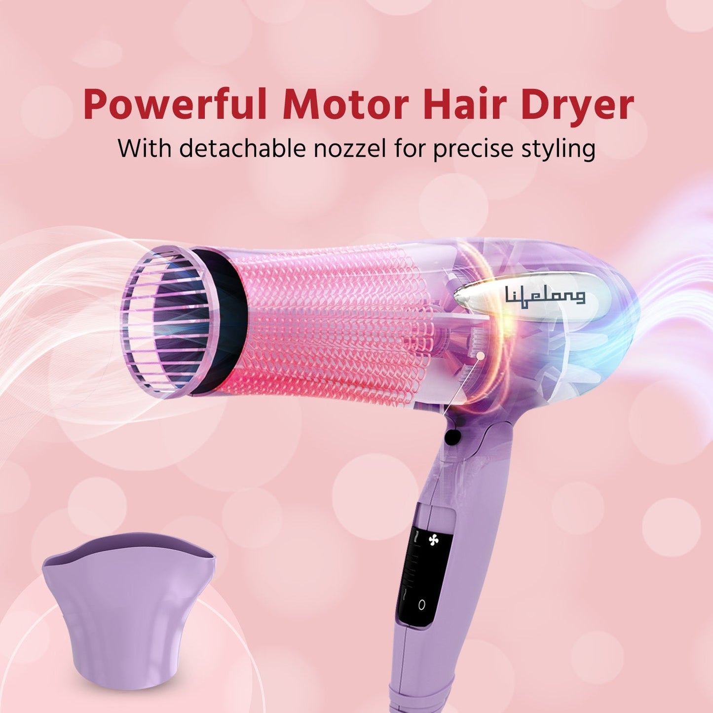 Portable Hair Dryer (Purple)