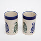 Mughal Design Ceramic Water Glass - (Set of 2)