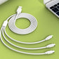 3 in 1 Charging Cable with Micro, Type C and Iphone Connectors