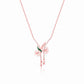 Sterling Silver Rose Gold Snowy Musli Necklace