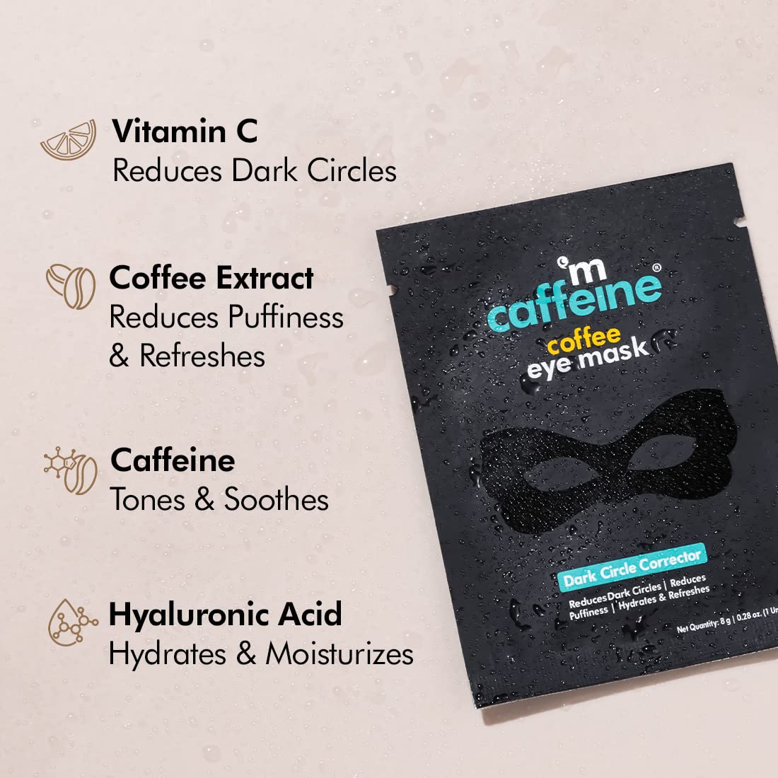 Coffee Eye Mask for Dark Circles (3 mask x 1)