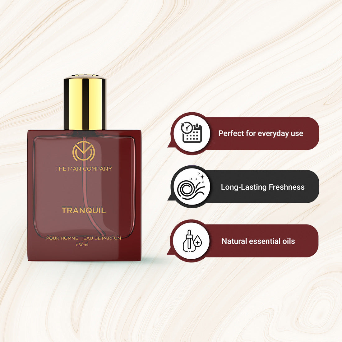 Tranquil Eau De Parfum for Men - 50ml