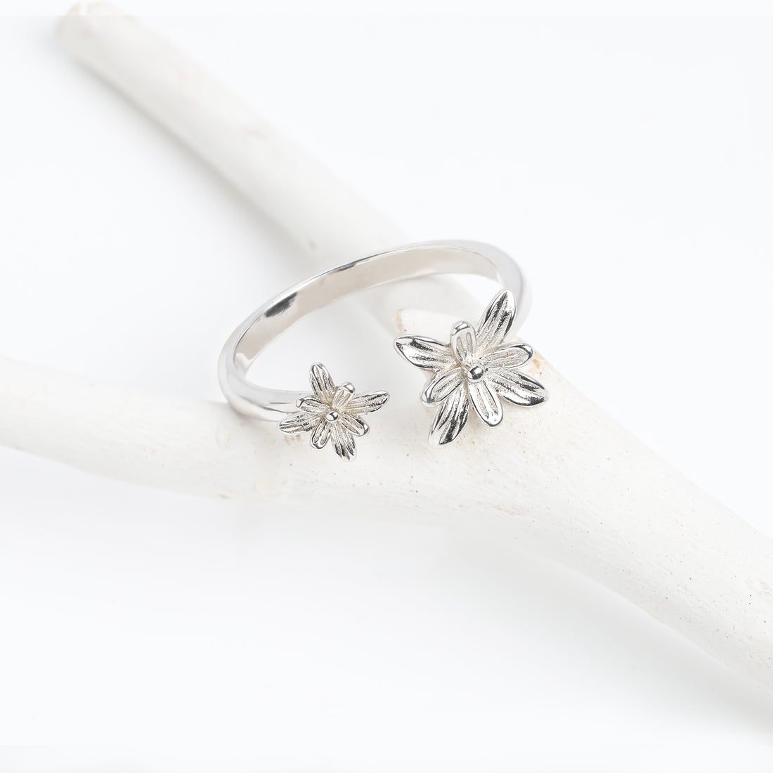 Sterling Silver Blooming Flower Ring