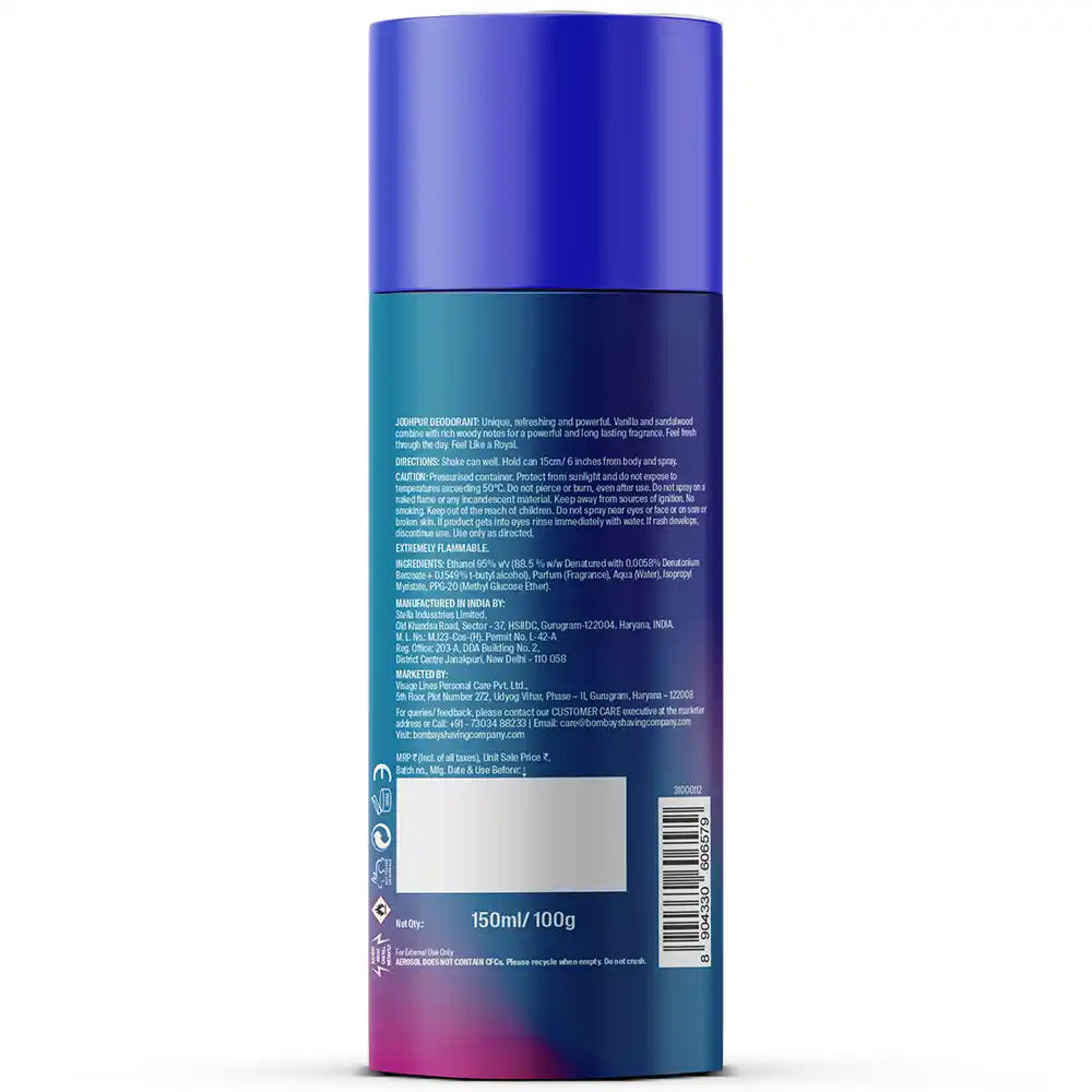 Jodhpur Deodorant - (150ml x 2)