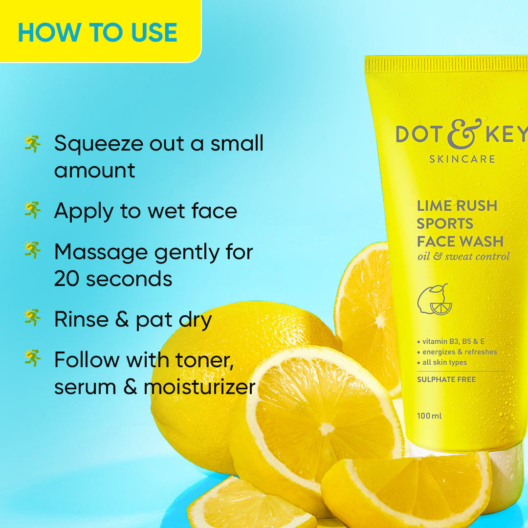 Lime Rush Sports Facewash (100ml)