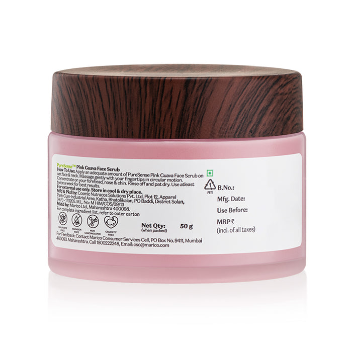 Pink Guava Face Scrub with Niacinamide and African Melon Extracts - Paraben and Sulphate Free