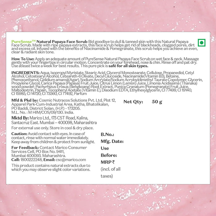 Pink Guava Face Scrub with Niacinamide and African Melon Extracts - Paraben and Sulphate Free