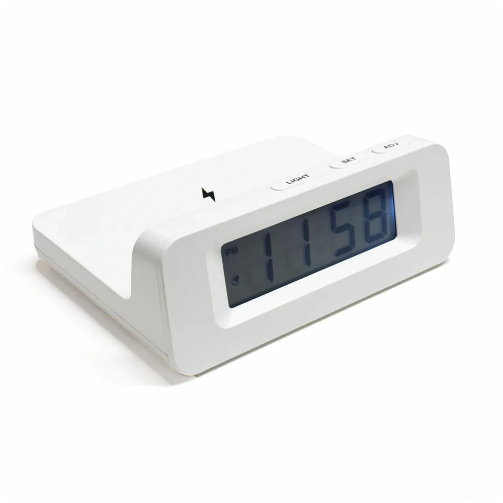 Digital Clock with Wireless Fast Charger