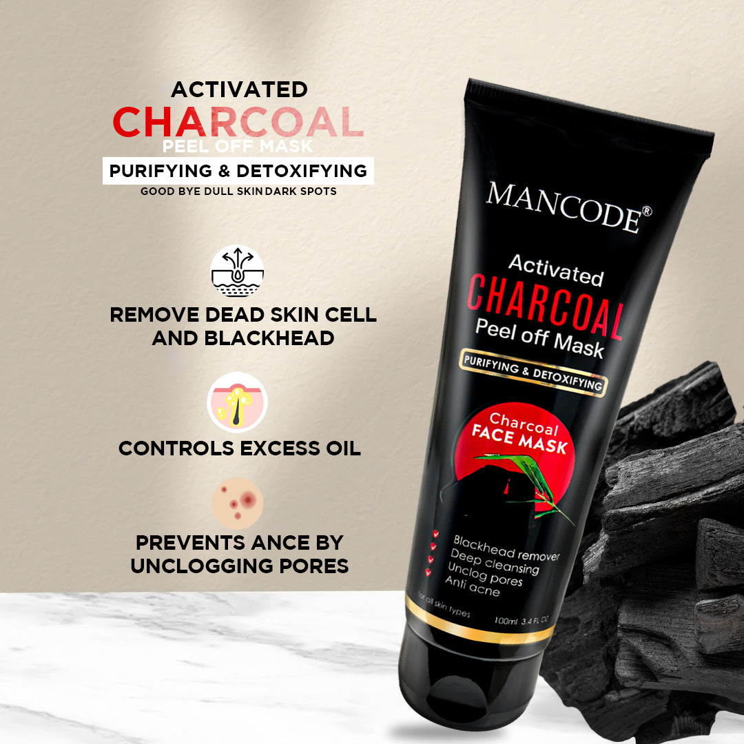 Charcoal Peel off Mask for Men - 100ml