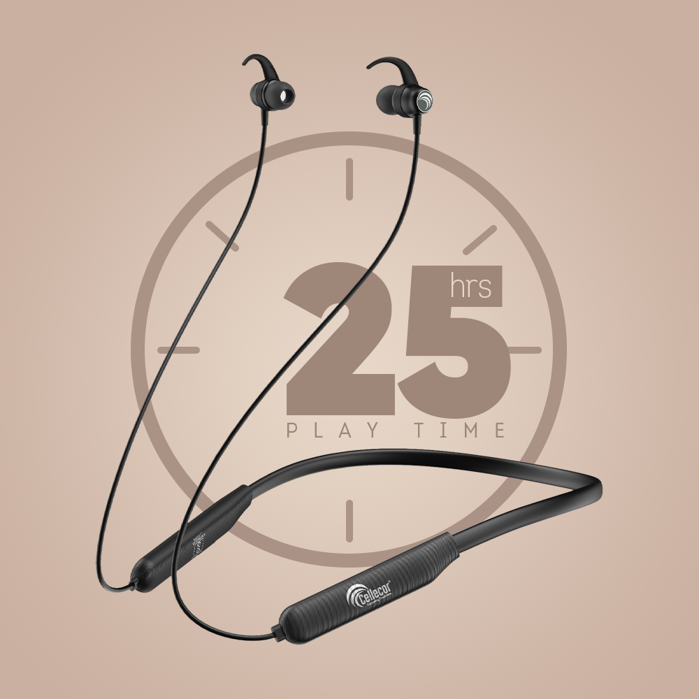 BS2 Bluetooth Earphones with Upto 25 Hours Playtime
