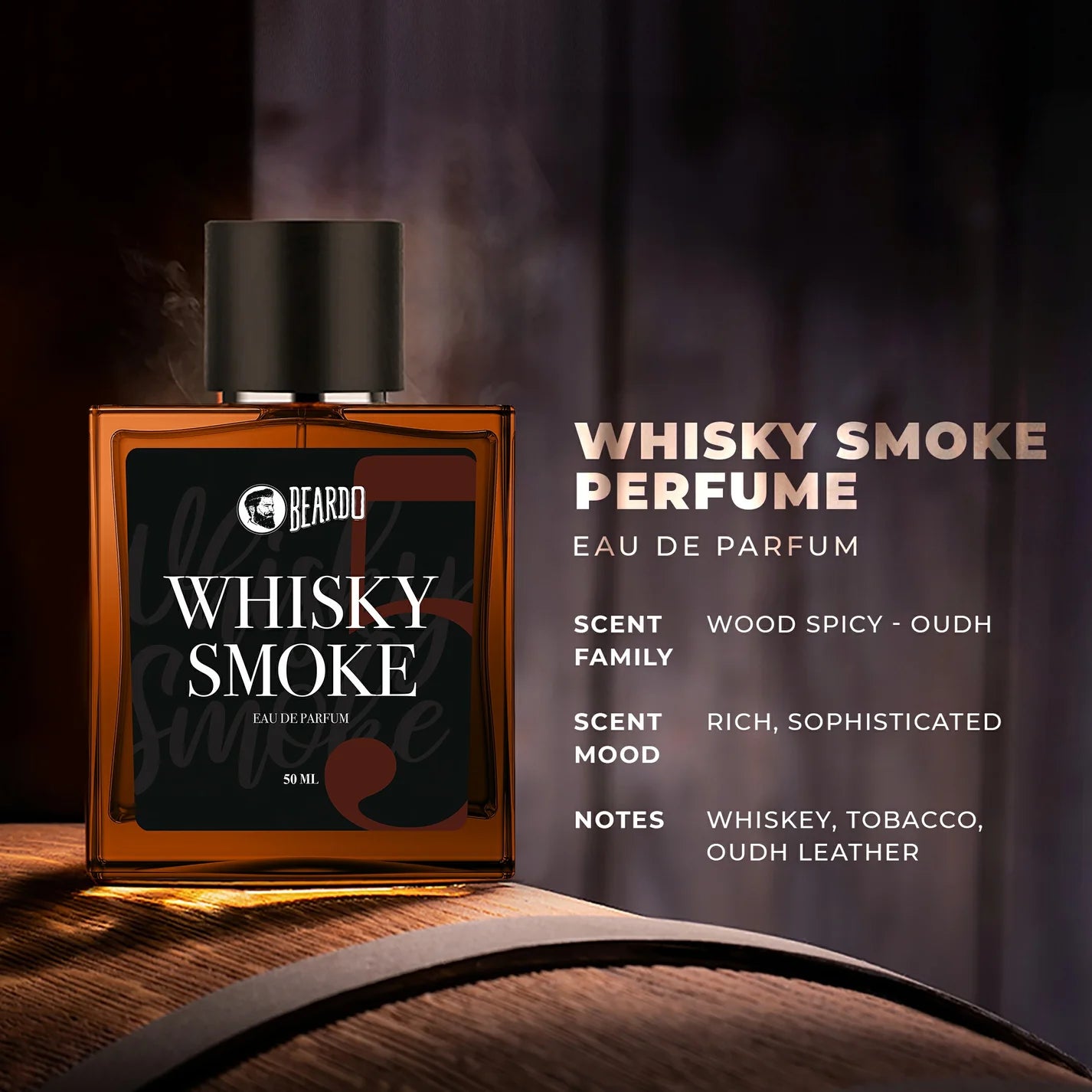 Whisky Smoke Body Spray and Perfume Combo