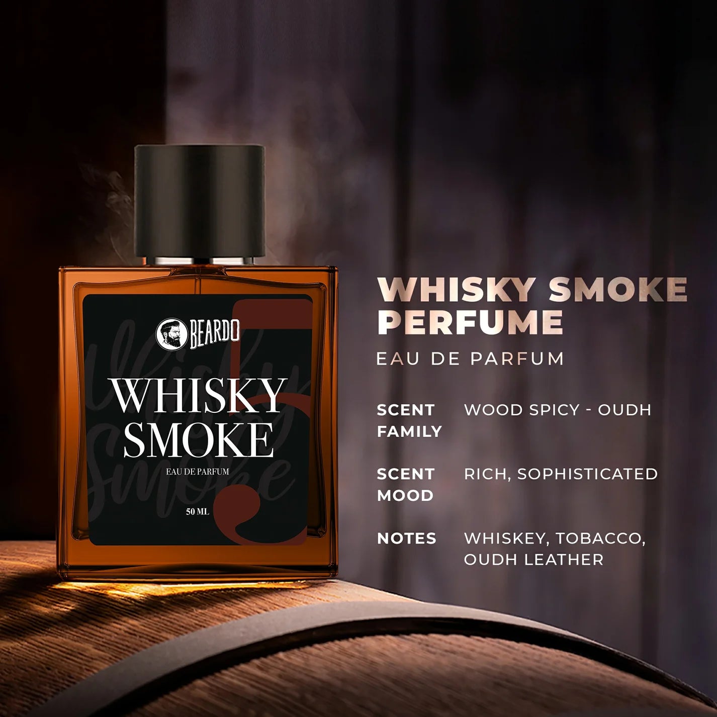 Whisky Smoke Body Spray + Perfume Combo