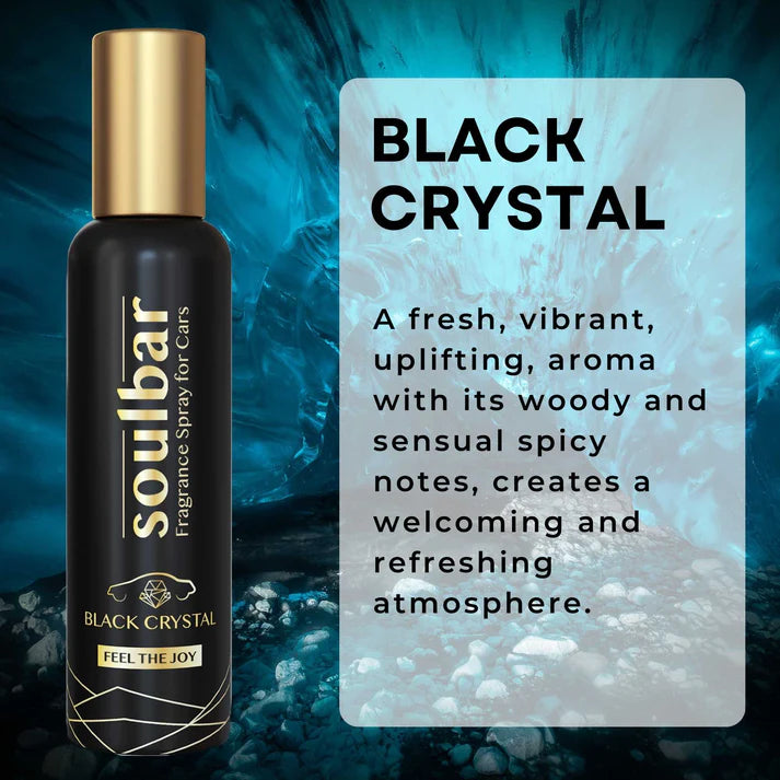 Black Crystal Car Perfume Spray - 80ml