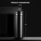 Double Walled Vacuum Insulated Water Bottle with LED Temperature Display - 500ml