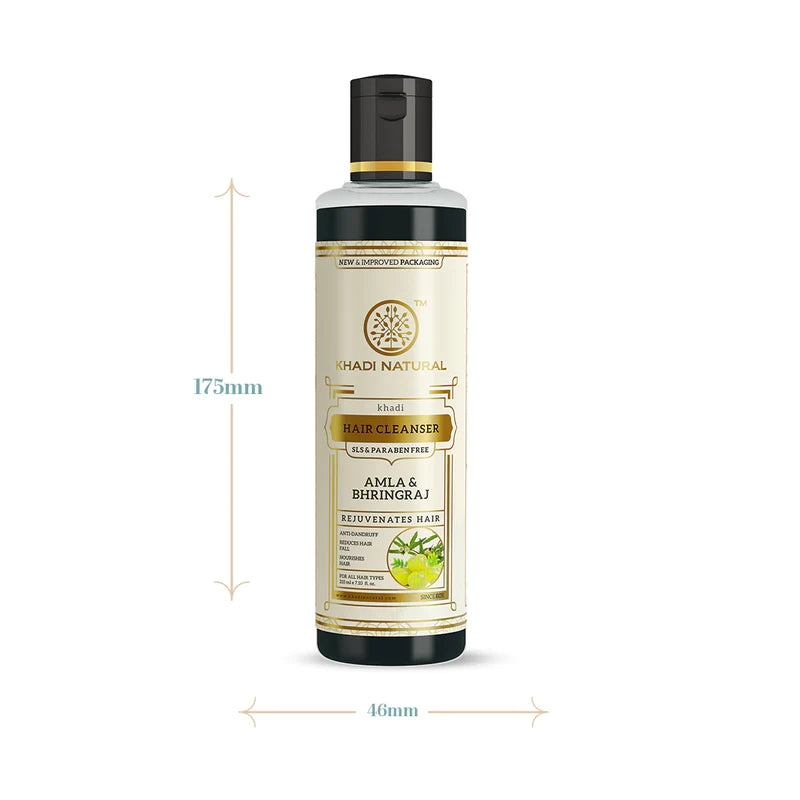 Herbal Amla and Bhringraj Hair Cleanser SLS and Paraben Free - 210ml