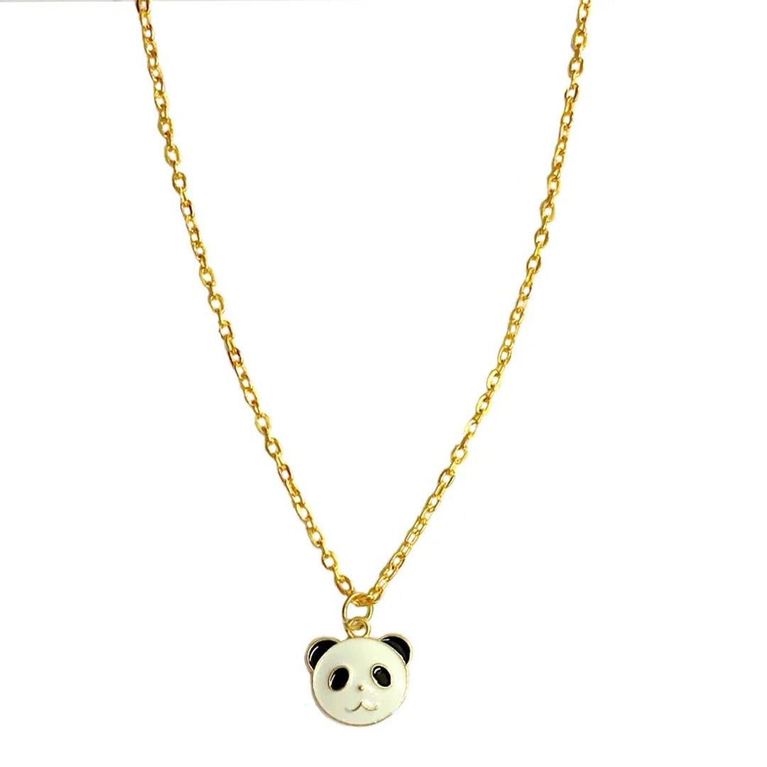 Black & White Panda Charm Necklace